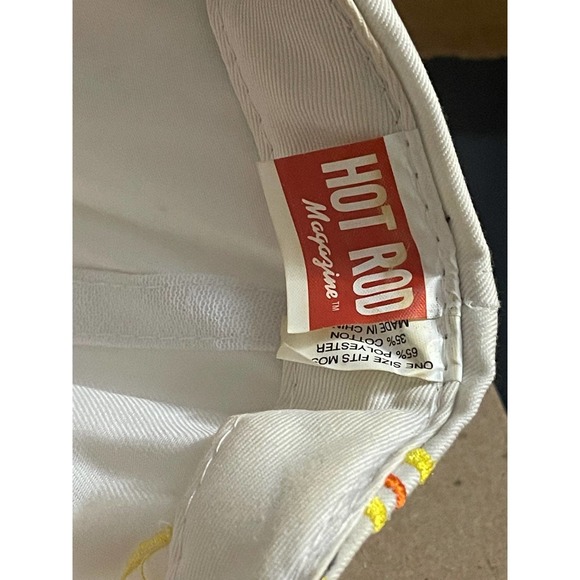 Vintage 90s Hot Rod Magazine All Over Car Racing Snapback Hat Cap - Picture 8 of 8